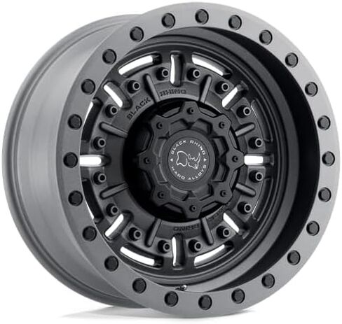 الكركدن الأسود 1795ABR-88165G22 17X9.5 8X6.5 TXT-M-GNMTL -18 مللي متر أبرامز in Kuwait