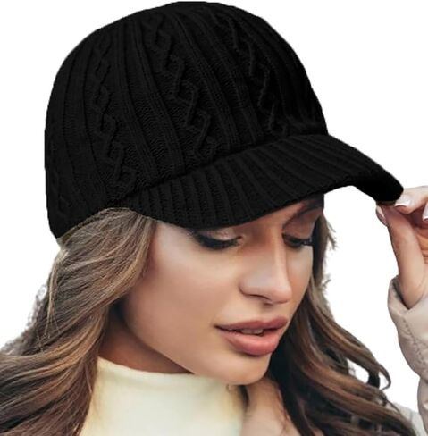 FGSS Women Lamb-Wool Baseball-Cap Winter-Warm-Fleece Adjustable Dad Hat for Travel in Saudi Arabia