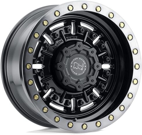 الكركدن الأسود 1795ABR-88165G22 17X9.5 8X6.5 TXT-M-GNMTL -18 مللي متر أبرامز in Kuwait
