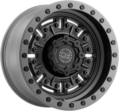 الكركدن الأسود 1795ABR-88165G22 17X9.5 8X6.5 TXT-M-GNMTL -18 مللي متر أبرامز in Kuwait