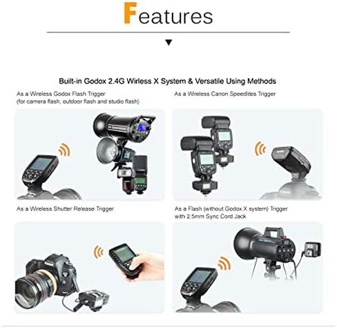 فلاش كاميرا Godox V860III-C TTL 2.4G GN60 HSS مع ضوء تشكيل قابل للتعديل بـ 10 سرعات، مفتاح واحد TTL+ جهاز إرسال Godox X2T-C لكاميرا Canon... in Kuwait