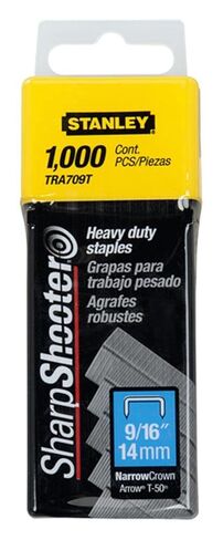 Stanley TRA709T Sharpshooter 9/16" 14mm Heavy Duty Staples, 1000 Count (2 Pack) in Saudi Arabia