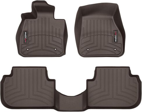 Weathertech Custom Fit FloorLiners for BMW 228i, M235i, 228-1st & 2nd Row (441601-1-2), Black in Saudi Arabia