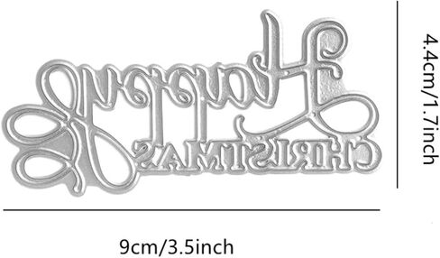 Words Metal Cutting Dies for Card Making DIY Scrapbooking Alphabets Letters Greeting Words Metal Die Cuts Punch Template Molds for Paper Crafting Handmade Crafts (Happy Eeverything) in Saudi Arabia