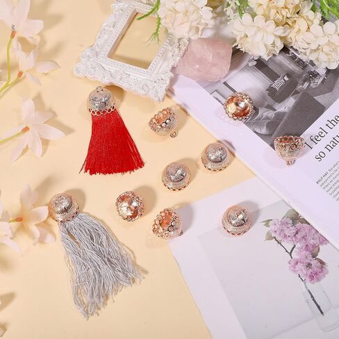 Column Metal Cord Ends Charms Tibetan Style Alloy Cord End Caps Round Tassel End Cap for Jewelry Making Earring Making Kits in Saudi Arabia