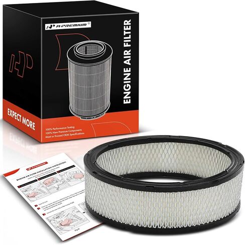 A-Premium Engine Air Filter Compatible with Chevrolet Malibu, Impala, Monte Carlo, Caprice, Camaro & Nissan Pathfinder & Buick Regal, Century & Cadillac DeVille & Checker Marathon & Isuzu & Oldsmobile in Saudi Arabia