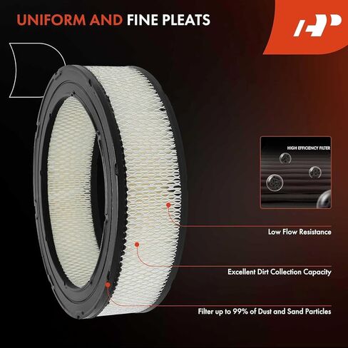A-Premium Engine Air Filter Compatible with Chevrolet Malibu, Impala, Monte Carlo, Caprice, Camaro & Nissan Pathfinder & Buick Regal, Century & Cadillac DeVille & Checker Marathon & Isuzu & Oldsmobile in Saudi Arabia