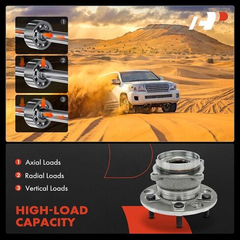 محمل العجلة الخلفية الممتازة ومجموعة المحور مع 5 عروات متوافقة مع لكزس LS430 2001-2006 V8 4.3L in Saudi Arabia