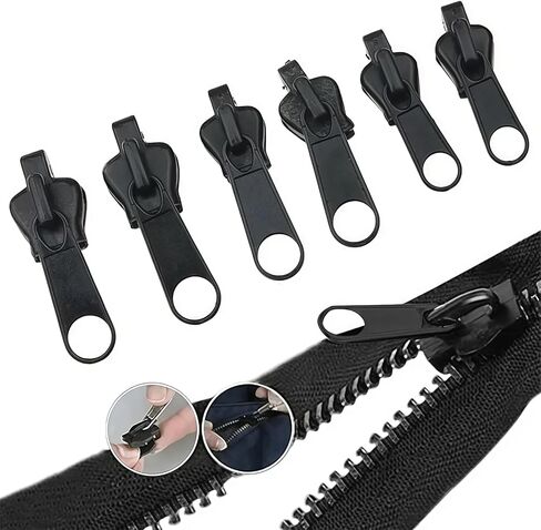 Universal Zipper Repair Kit, Instant Fix Replacement Zipper Slider with Teeth - for Jackets, Bags, Jeans, DIY Tailoring & Craft Sewing notions in Saudi Arabia