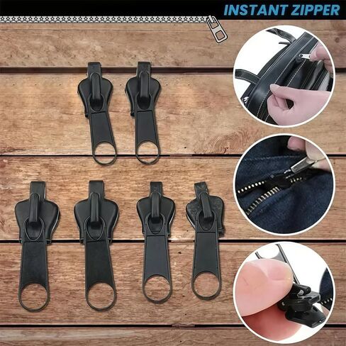 Universal Zipper Repair Kit, Instant Fix Replacement Zipper Slider with Teeth - for Jackets, Bags, Jeans, DIY Tailoring & Craft Sewing notions in Saudi Arabia
