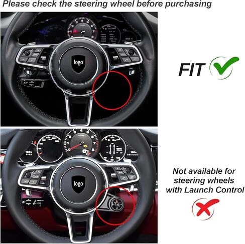T-carbon Carbon Fiber Steering Wheel Paddle Shifter Extension Compatible with Porsche Macan 2016-2021, Paddle Shifter Cover Compatible with Panamera 2017-2020, Cayenne 2016-2022, Black in Saudi Arabia