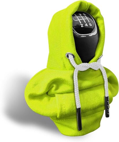 Gear Shift Hoodie, Gear Shift Cover, Mini Hoodie for Car Shifter, Universal Auto Interior Accessories Car Shifter Stick Protector Decoration for Most Vechicles (Green) in Saudi Arabia