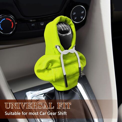 Gear Shift Hoodie, Gear Shift Cover, Mini Hoodie for Car Shifter, Universal Auto Interior Accessories Car Shifter Stick Protector Decoration for Most Vechicles (Green) in Saudi Arabia