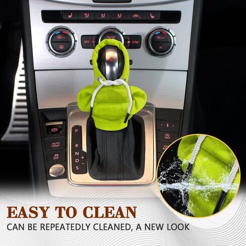 Gear Shift Hoodie, Gear Shift Cover, Mini Hoodie for Car Shifter, Universal Auto Interior Accessories Car Shifter Stick Protector Decoration for Most Vechicles (Green) in Saudi Arabia