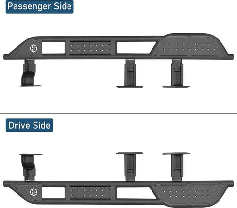 Hooke Road GX460 Running Board Side Step Bars for 2010-2023 Lexus GX460, 7.9" Wide Non-Slip Step Rock Sliders, Kick-Out Protection, Trail-Ready Steel Build in Saudi Arabia