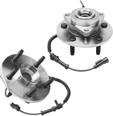Detroit Axle - Front Wheel Bearing Hubs Brake Kit for 2009-2011 Dodge Ram 1500, Wheel Bearing Hubs Drilled Slotted Disc Brake Rotors Ceramic Brakes Pads Replacement : 13.23" inch Rotor in Saudi Arabia
