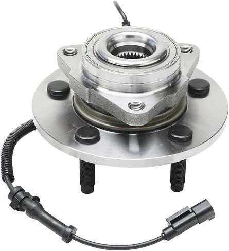 Detroit Axle - Front Wheel Bearing Hubs Brake Kit for 2009-2011 Dodge Ram 1500, Wheel Bearing Hubs Drilled Slotted Disc Brake Rotors Ceramic Brakes Pads Replacement : 13.23" inch Rotor in Saudi Arabia