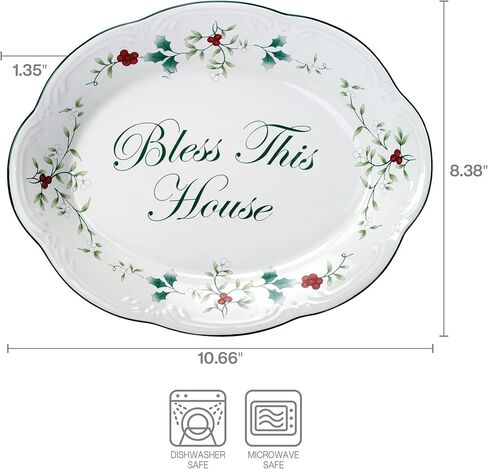 أطباق عشاء Pfaltzgraff Winterberry مقاس 10-1/2 بوصة، مجموعة من 4 قطع، أبيض in Kuwait