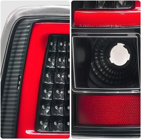 مصابيح خلفية LED متوافقة مع 2003-2006 Chevy Silverado 1500 2500 3500 2007 عدسة شفافة سوداء داخلية حمراء حليبية غطاء Drl OE استبدال GM2800174، GM2801174 in Saudi Arabia