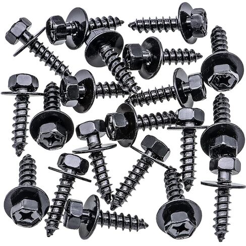 Rexka 20pcs Bumper Cover Fender Liner Tapping Screw for Toyota Lexus 90159-60215 - Multipurposes - License Bracket Splash Shield in Saudi Arabia