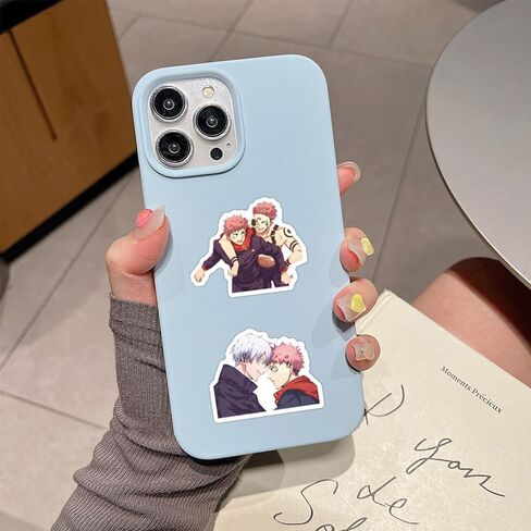 Jujutsu Kaisen Stickers for Water Bottles 55 Pcs Waterproof, Beautiful and Fashionable Stickers, Suitable for Cups, Phones, Bicycles, Guitars, Suitcases,Piano,Skateboard. in Saudi Arabia