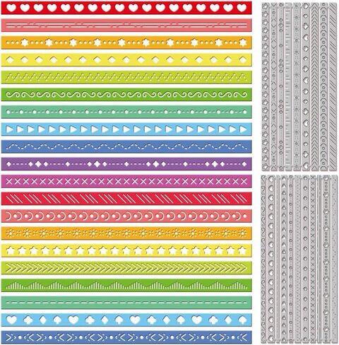 Decorative Stitched Strips Cutting Dies for Card Making Stitched Frame Cut Die for DIY Scrapbooking Journal Embossing Paper Craft Decor in Saudi Arabia