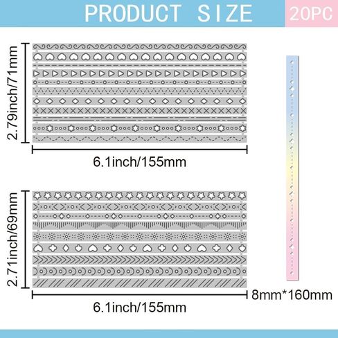 Decorative Stitched Strips Cutting Dies for Card Making Stitched Frame Cut Die for DIY Scrapbooking Journal Embossing Paper Craft Decor in Saudi Arabia