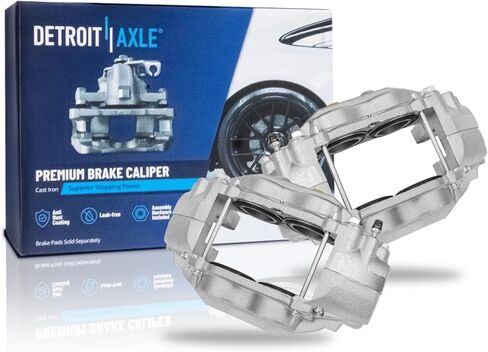 Detroit Axle - 2pc Front Brake Calipers for 2008-2016 Toyota Sequoia Tundra Disc Brake Calipers 2009 2010 2011 2012 2013 2014 2015 Replacement Brake Calipers Assembly in Saudi Arabia