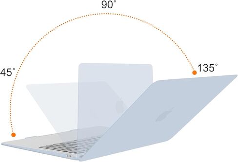 حافظة MOSISO متوافقة مع جهاز MacBook Air 13 بوصة 2022، إصدار 2021-2018 A2337 M1 A2179 A1932 Retina Display Touch ID، غطاء صلب من البلاستيك وغطاء لوحة المفاتيح وواقي شاشة وحقيبة تخزين، أزرق فاتح in Saudi Arabia