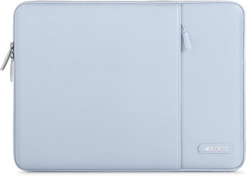 حافظة MOSISO متوافقة مع جهاز MacBook Air 13 بوصة 2022، إصدار 2021-2018 A2337 M1 A2179 A1932 Retina Display Touch ID، غطاء صلب من البلاستيك وغطاء لوحة المفاتيح وواقي شاشة وحقيبة تخزين، أزرق فاتح in Saudi Arabia