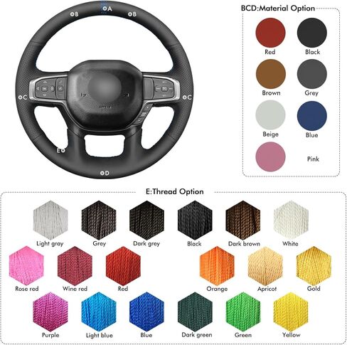 MEWANT Steering Wheel Cover for RAM 1500 Steering Wheel Wrap for Dodge RAM 1500 2019-2023 in Saudi Arabia