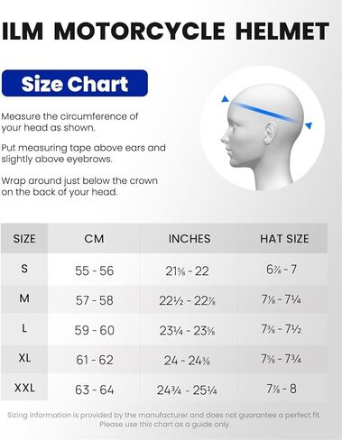 ILM Modular Motorcycle Helmet for Adults Full Face Flip up Riding with Dual Visor Street Bike Racing DOT Model MM966 (Black White, L) in Saudi Arabia
