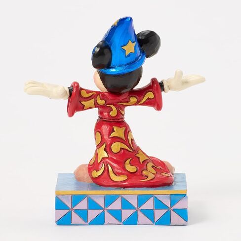 Enesco Disney Traditions من Jim Shore Fantasia Sorcerer Mickey Mouse شخصية تمثال صغير، 4.125 بوصة، متعدد الألوان in Kuwait