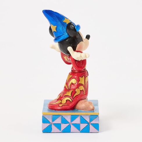 Enesco Disney Traditions من Jim Shore Fantasia Sorcerer Mickey Mouse شخصية تمثال صغير، 4.125 بوصة، متعدد الألوان in Kuwait