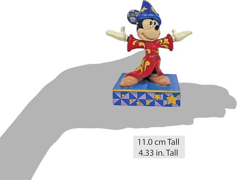 Enesco Disney Traditions من Jim Shore Fantasia Sorcerer Mickey Mouse شخصية تمثال صغير، 4.125 بوصة، متعدد الألوان in Kuwait