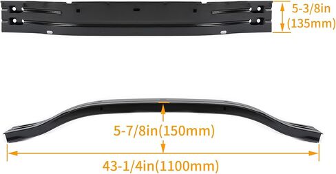 KUAFU Front Bumper Reinforcement Energy Absorber Compatible with 2016-2023 Chevy Chevrolet Malibu Replacement for GM1006688 23399197 Bumper Face Bar Cross Member Black in Saudi Arabia