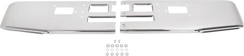 KUAFU Front Bumper Compatible with 1982-1991 Mack R600 R700 Models Steel Chrome Silvery in Saudi Arabia