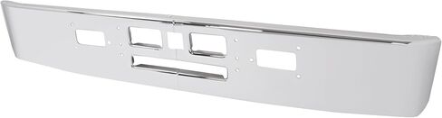KUAFU Front Bumper Compatible with 1982-1991 Mack R600 R700 Models Steel Chrome Silvery in Saudi Arabia