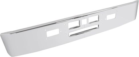 KUAFU Front Bumper Compatible with 1982-1991 Mack R600 R700 Models Steel Chrome Silvery in Saudi Arabia