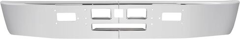 KUAFU Front Bumper Compatible with 1982-1991 Mack R600 R700 Models Steel Chrome Silvery in Saudi Arabia