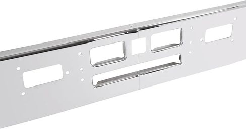 KUAFU Front Bumper Compatible with 1982-1991 Mack R600 R700 Models Steel Chrome Silvery in Saudi Arabia