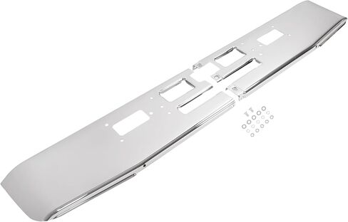 KUAFU Front Bumper Compatible with 1982-1991 Mack R600 R700 Models Steel Chrome Silvery in Saudi Arabia