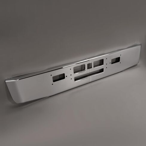 KUAFU Front Bumper Compatible with 1982-1991 Mack R600 R700 Models Steel Chrome Silvery in Saudi Arabia