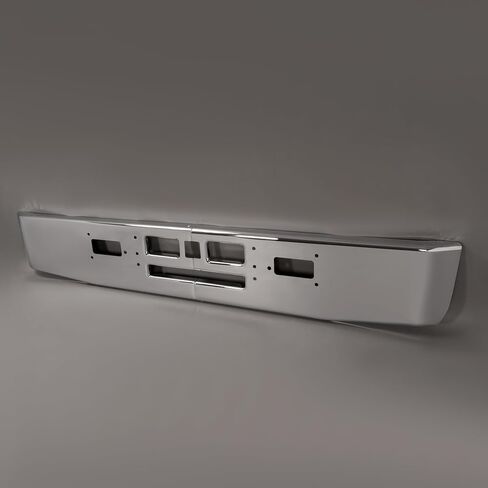KUAFU Front Bumper Compatible with 1982-1991 Mack R600 R700 Models Steel Chrome Silvery in Saudi Arabia