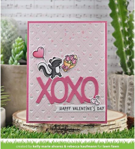 Lawn Fawn - Scent with Love & Scent with Love Add-On Clear Stamps and Dies Sets - Four Item Bundle in Saudi Arabia