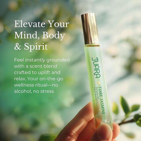 Juara - Candlenut Perfume Oil | Roll-on | Tropical Fragrance for Women | Natural Ingredients | Long Lasting Luxury | Alcohol-Free | Paraben & Sulfate Free | 0.3 oz (8.8mL) (Candlenut) in Saudi Arabia