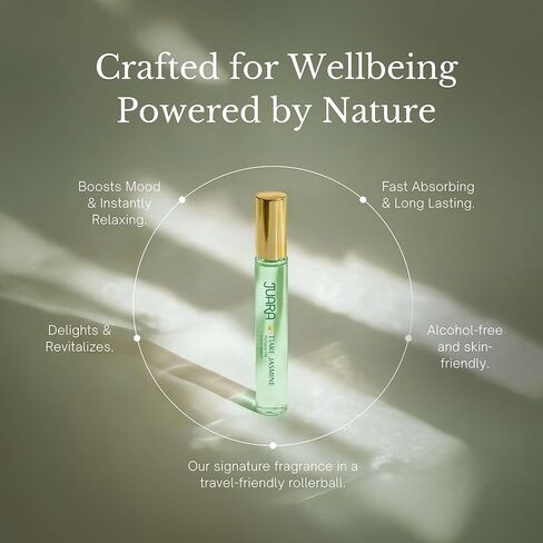 Juara - Candlenut Perfume Oil | Roll-on | Tropical Fragrance for Women | Natural Ingredients | Long Lasting Luxury | Alcohol-Free | Paraben & Sulfate Free | 0.3 oz (8.8mL) (Candlenut) in Saudi Arabia
