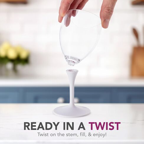 Joie Wine Glass To Go, Portable Wine Glass, Detachable Stem, BPA-free in Saudi Arabia