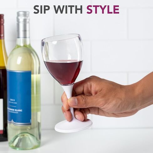 Joie Wine Glass To Go, Portable Wine Glass, Detachable Stem, BPA-free in Saudi Arabia