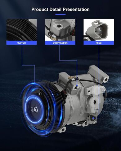 ECCPP A/C Compressor with Clutch Fit for Toyota RAV4 2.0L 2001-2003 Fit for Toyota RAV4 2.4L 2004-2005 AC Compressor in Saudi Arabia
